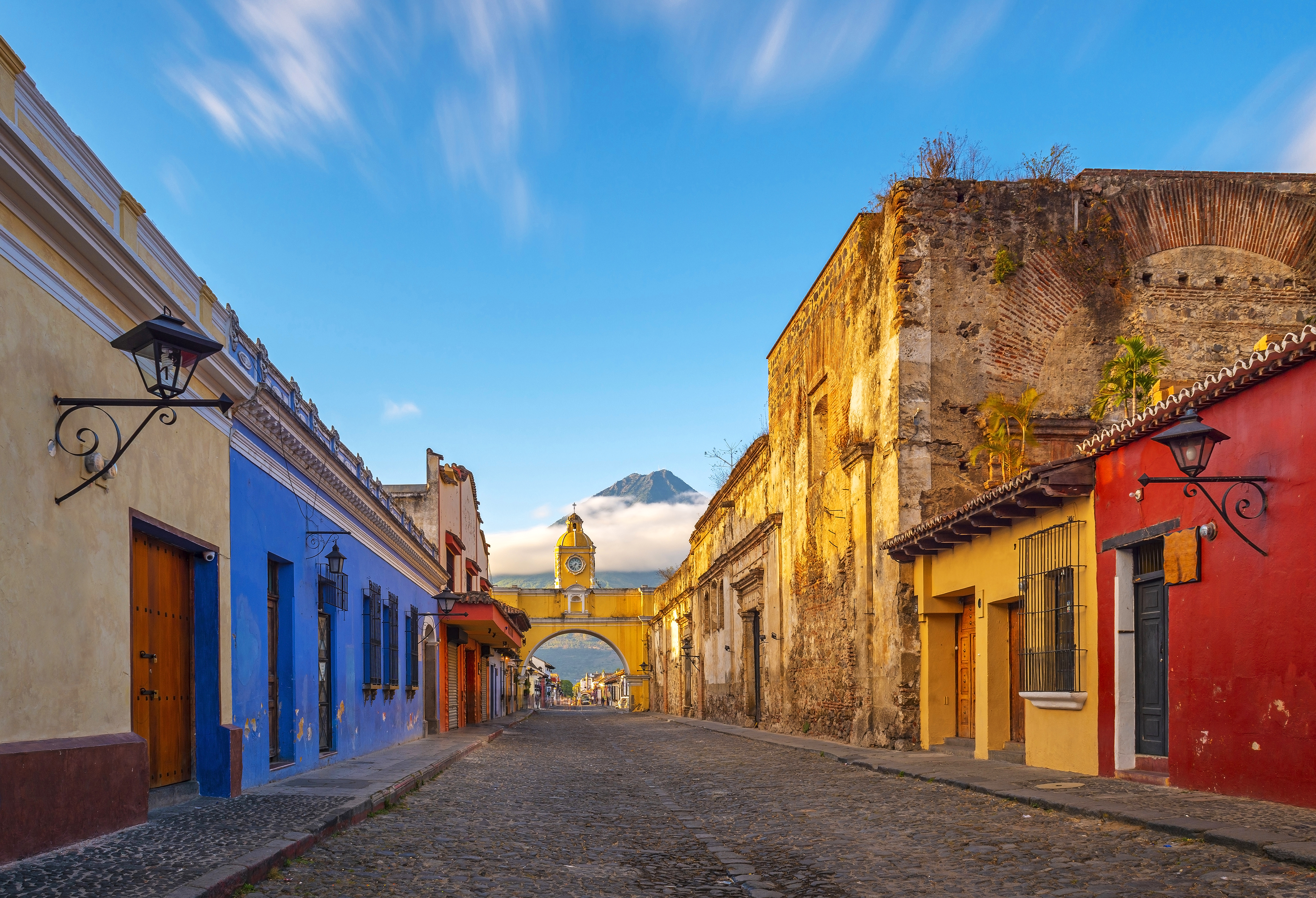 Iconic Santa Catalina Arch in Guatemala, ideal for summer sun seekers.