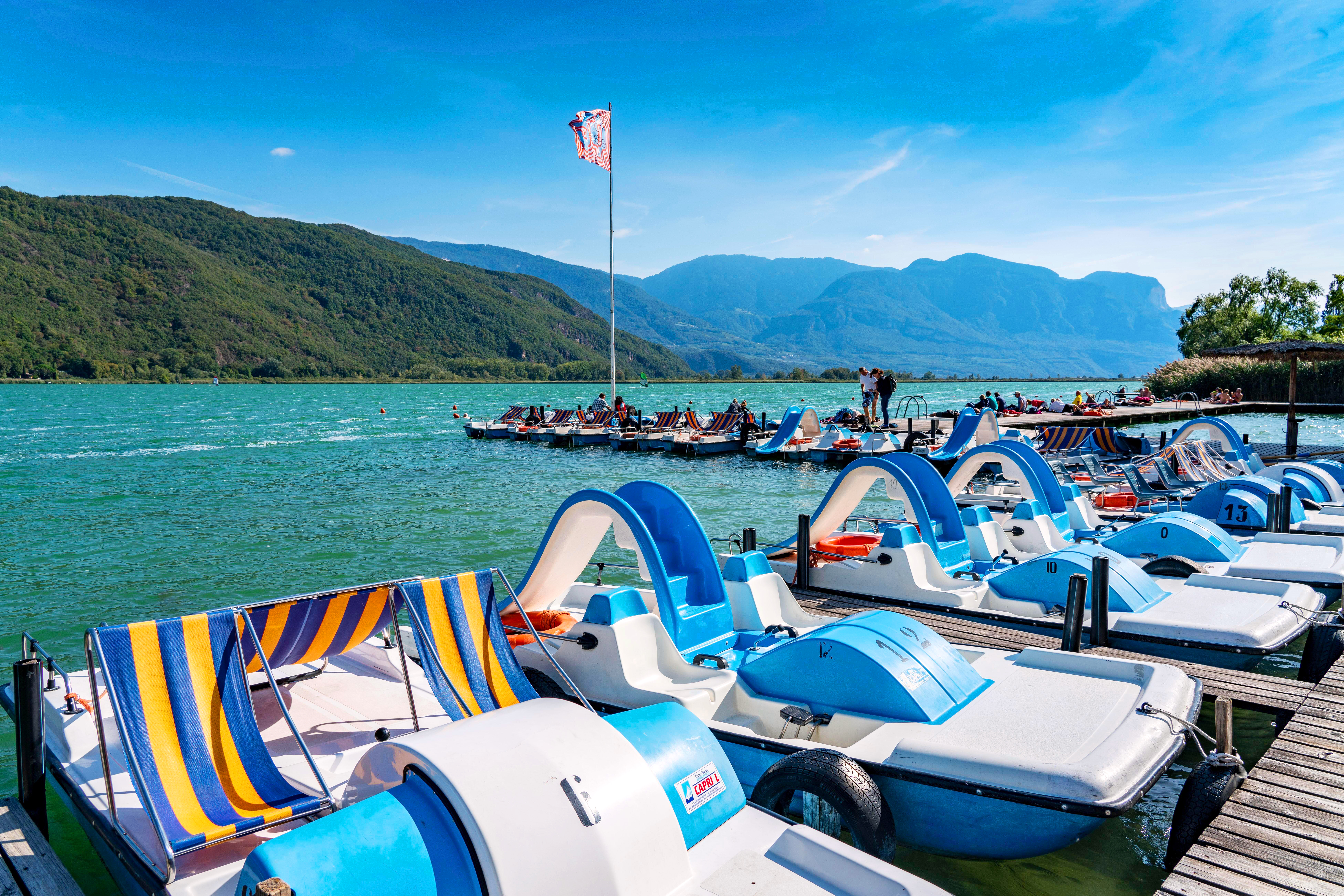 Beautiful landscapes of Italy's South Tyrol region during summer.