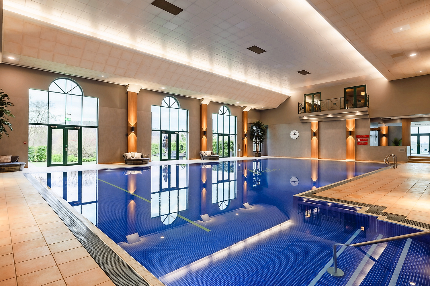 Indoor swimming pool at Vale Resort.